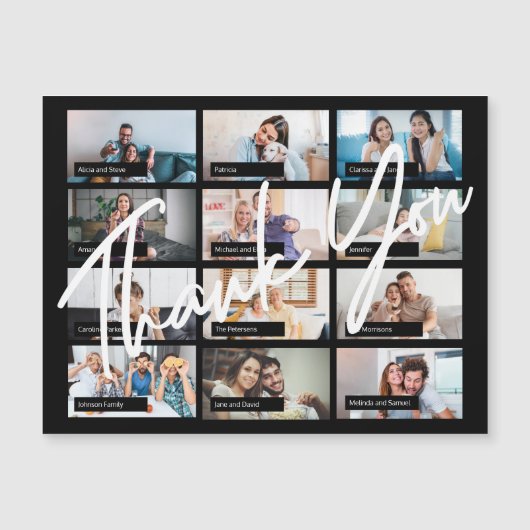 Virtuelles Online Geburtstag benutzerdefiniert 12 Magnetkarte (Vorderseite)