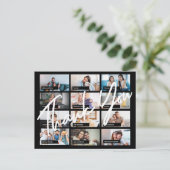 Virtuelles Online Geburtstag benutzerdefiniert 12 Postkarte (Stehend Vorderseite)