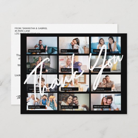 Virtuelles Online Geburtstag benutzerdefiniert 12  Postkarte (Vorne/Hinten)