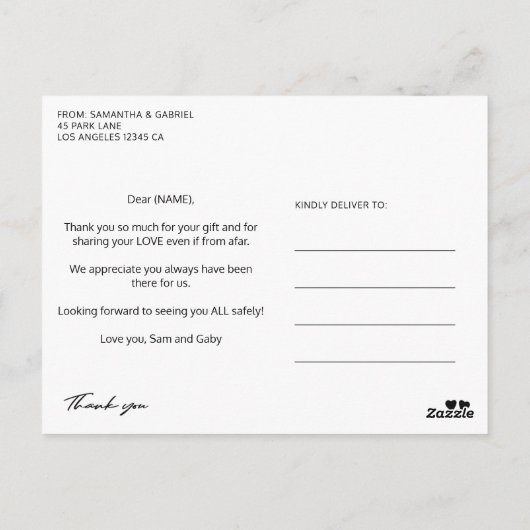 Virtuelles Online Geburtstag benutzerdefiniert 12  Postkarte (Rückseite)