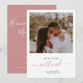 Virtuelles Online-Rustikales Foto - Einladung zur  (Vorne/Hinten)