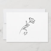 Virtuelles Schwarz-Weiß-Online-Foto Einladung (Rückseite)