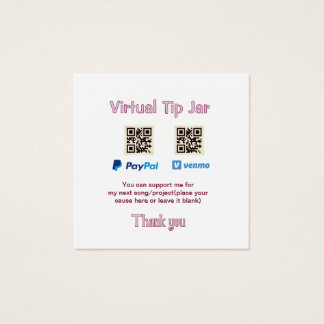 Virtuelles Trinkgeldglas QR-Code Geldspende PayPal
