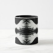 Virtues Abstract White Wings Alcohol Ink Art Tasse (Zentrum)