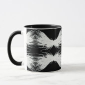 Virtues Abstract White Wings Alcohol Ink Art Tasse (Links)
