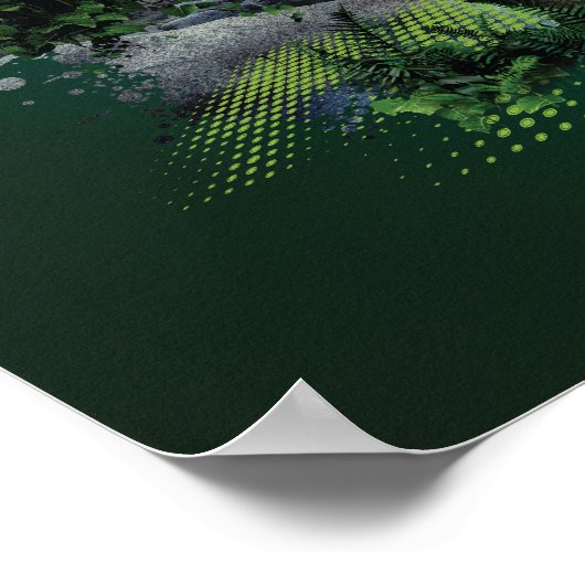 Virunga Mountain Gorilla Poster (Ecke)