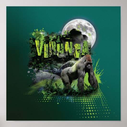 Virunga Mountain Gorilla Poster (Vorne)