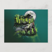 Virunga Mountain Gorilla Postkarte (Vorderseite)