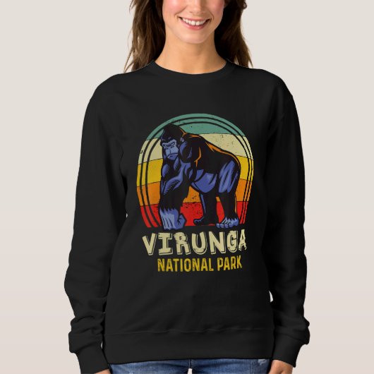 Virunga National Park Congo Safari Gorilla Africa Sweatshirt (Vorderseite)