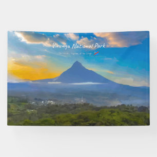 Virunga-Nationalpark, DR Kongo - Vulkan Banner