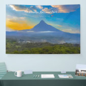Virunga-Nationalpark, DR Kongo - Vulkan Banner (Messe)