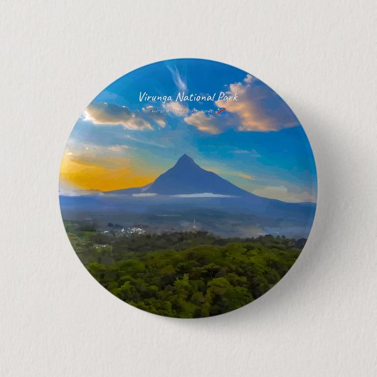 Virunga-Nationalpark, DR Kongo - Vulkan Button (Vorderseite)