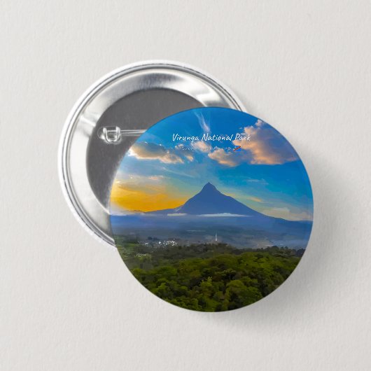 Virunga-Nationalpark, DR Kongo - Vulkan Button (Vorne & Hinten)