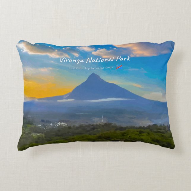 Virunga-Nationalpark, DR Kongo - Vulkan Dekokissen (Vorderseite)