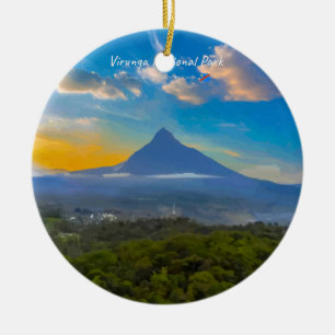 Virunga-Nationalpark, DR Kongo - Vulkan Keramik Ornament