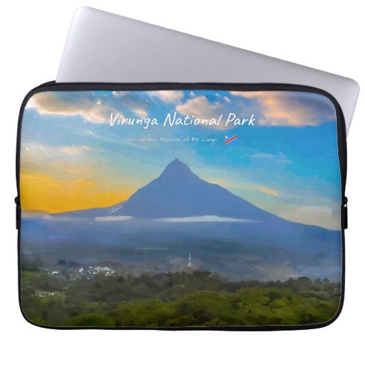 Virunga-Nationalpark, DR Kongo - Vulkan Laptopschutzhülle (Vorderseite)