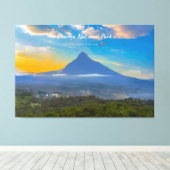 Virunga-Nationalpark, DR Kongo - Vulkan Leinwanddruck (Insitu (Holzboden))