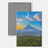 Virunga-Nationalpark, DR Kongo - Vulkan-Plateau Magnet (Vorderseite/Rückseite)