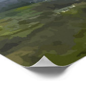Virunga-Nationalpark, DR Kongo - Vulkan Poster (Ecke)