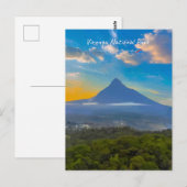 Virunga-Nationalpark, DR Kongo - Vulkan Postkarte (Vorne/Hinten)