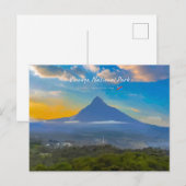 Virunga-Nationalpark, DR Kongo - Vulkan Postkarte (Vorne/Hinten)