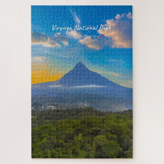 Virunga-Nationalpark, DR Kongo - Vulkan Puzzle (Vertikal)