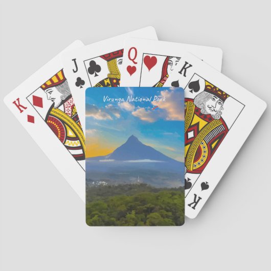 Virunga-Nationalpark, DR Kongo - Vulkan Spielkarten (Rückseite)