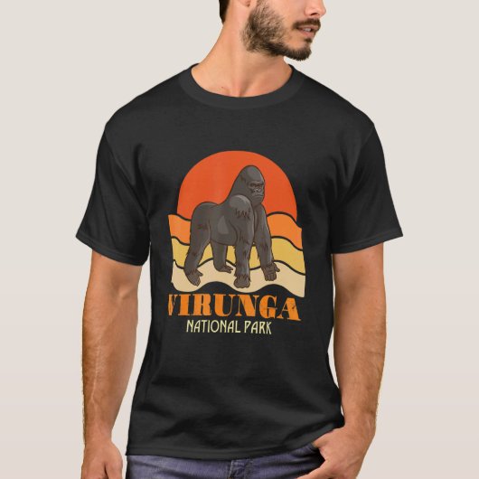 Virunga Nationalpark Kongo Gorilla Safari Afrika T-Shirt (Vorderseite)