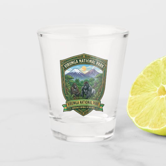 Virunga-Nationalpark Schnapsglas (Vorderseite)