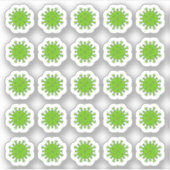 Virus Bacteria Germ Medical Sick Day Planner Aufkleber (Vorderseite)