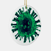 Virus Keramik Ornament (Rechts)