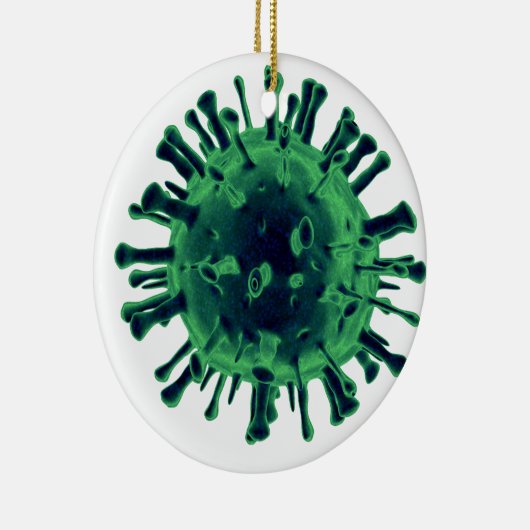 Virus Keramik Ornament (Rechts)