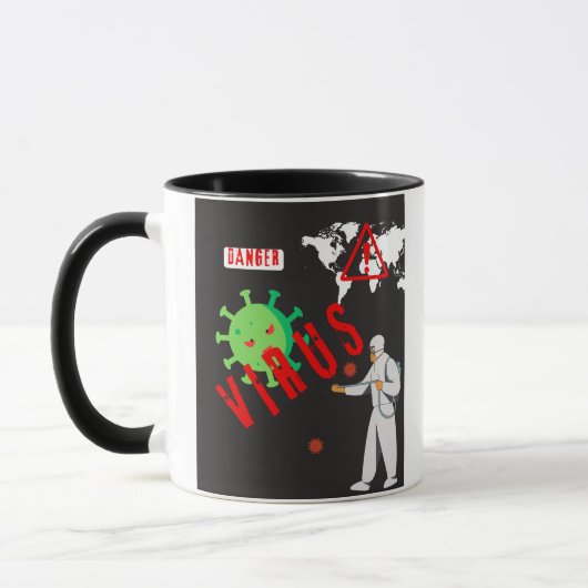 VIRUS MUSTER KAFFEETASSEN (Links)