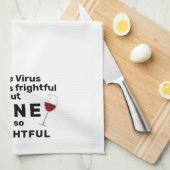 Virus Outside ist ein beängstigendes Sprichwort im Geschirrtuch (Viertel Falte)