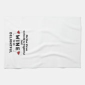 Virus Outside ist ein beängstigendes Sprichwort im Geschirrtuch (Horizontal)