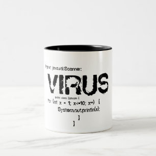 Virus-Tasse II Zweifarbige Tasse