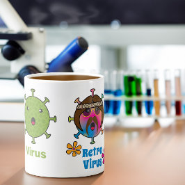 Virus und Retro Virus Funny Kaffeetasse