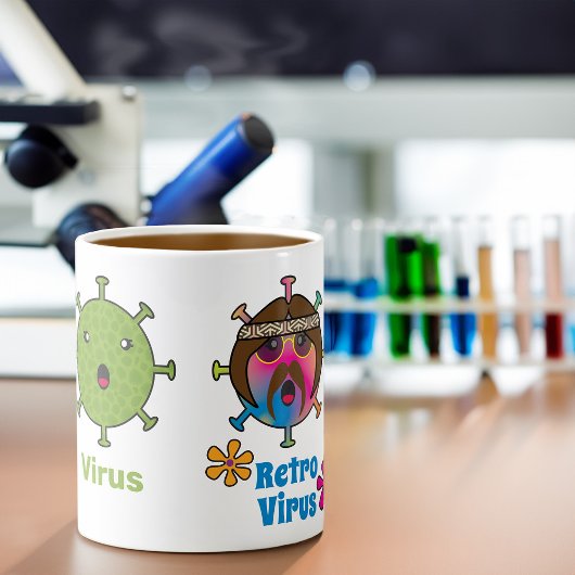 Virus und Retro Virus Funny Kaffeetasse