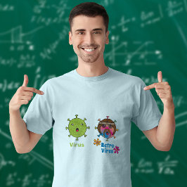 Virus und Retro Virus Funny T-Shirt