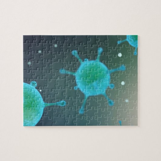 Virus vergrößert puzzle (Horizontal)