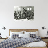 Virusentnahme aus dem Kalb Leinwanddruck (Insitu (Schlafzimmer))