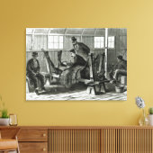 Virusentnahme aus dem Kalb Leinwanddruck (Insitu (Wohnzimmer))