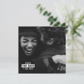 Virusinfektion mit Album - Trend Save the Date Ein Einladung (Stehend Vorderseite)