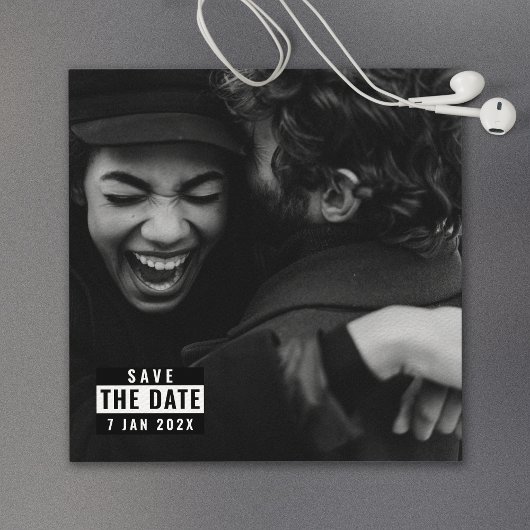 Virusinfektion mit Album - Trend Save the Date Ein Einladung