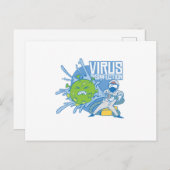 Virusinfektion Postkarte (Vorne/Hinten)