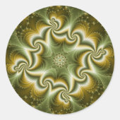 Virusmutation Runder Aufkleber (Vorderseite)