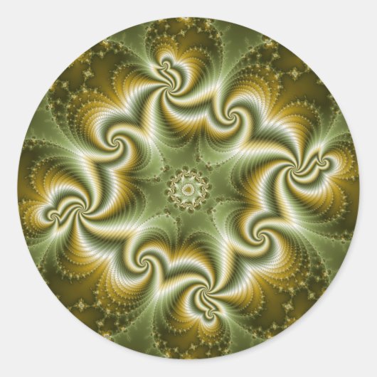 Virusmutation Runder Aufkleber (Vorderseite)