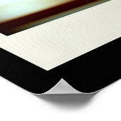 Vis-à-vis Variante 3D Computer Art Black Poster (Ecke)