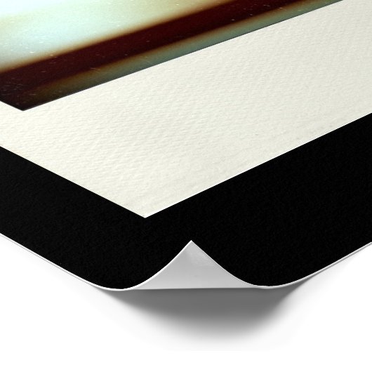 Vis-à-vis Variante 3D Computer Art Black Poster (Ecke)