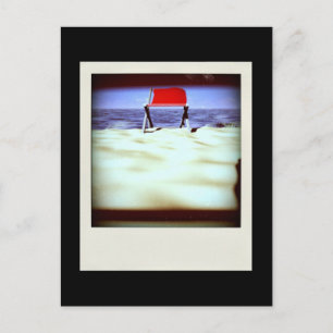 Vis-à-vis Variante 3D Computer Art schwarze Postka Postkarte